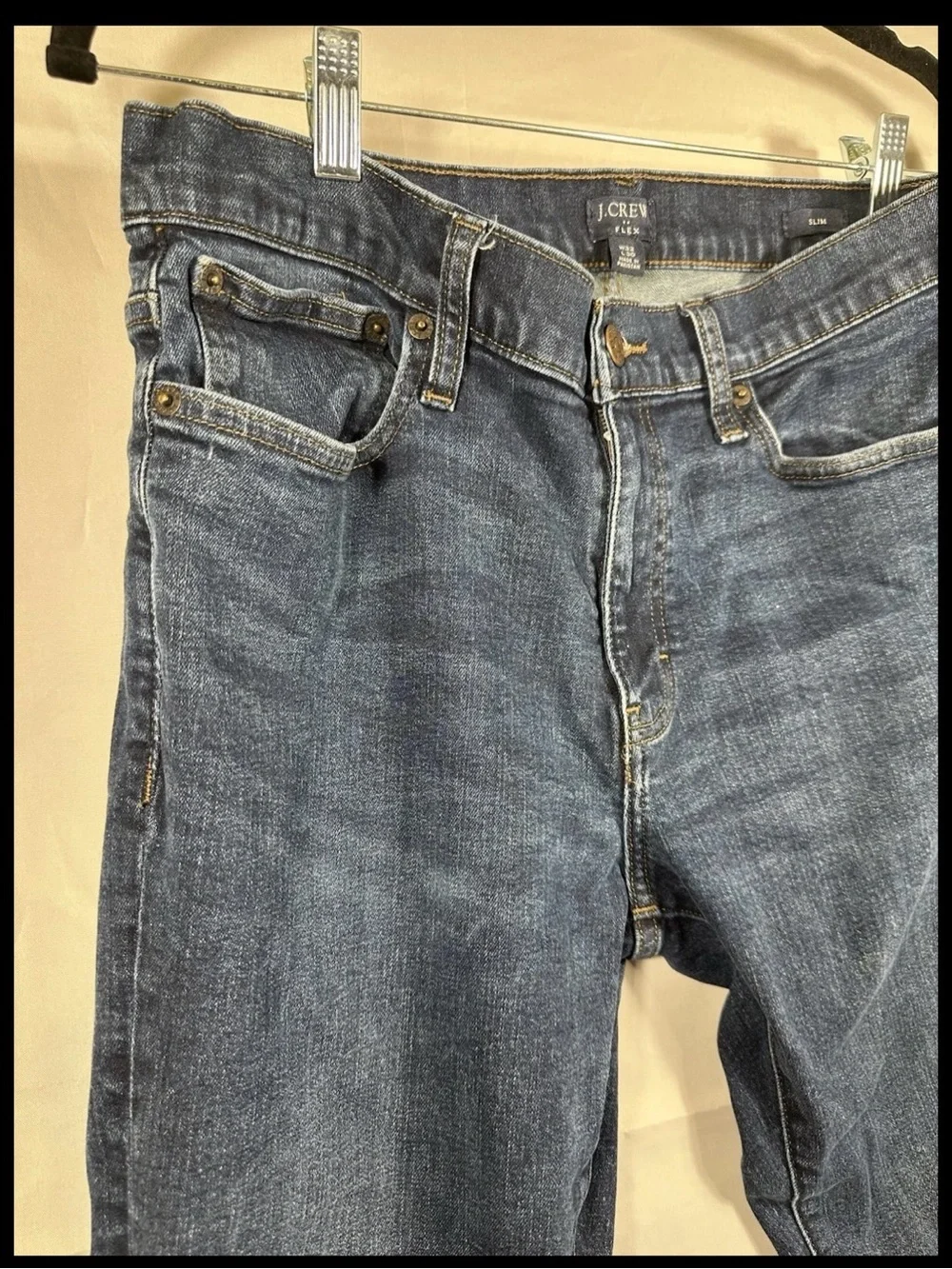 Men's J Crew Flex Slim Jeans, size 32, NOTE IMPERFECTION